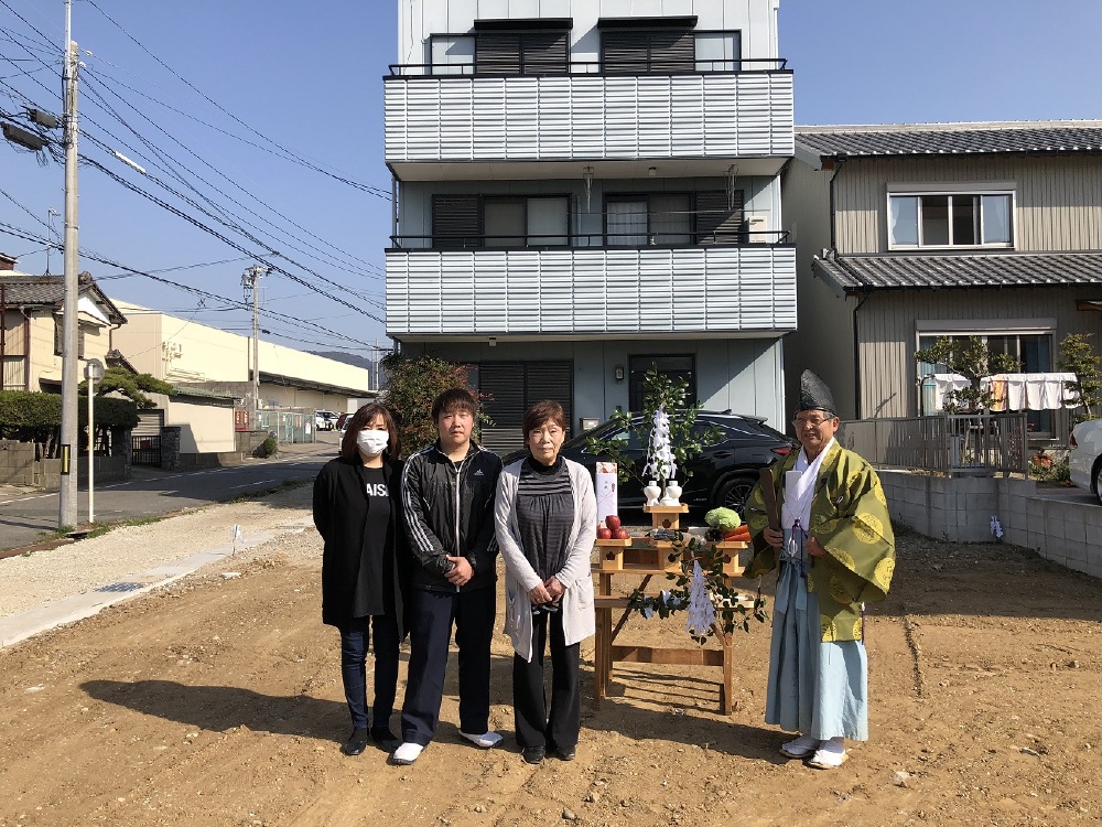 地鎮祭の様子