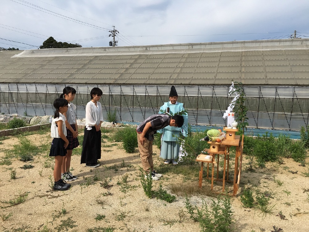 地鎮祭の様子