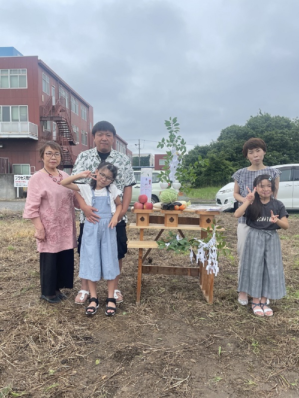 地鎮祭の様子