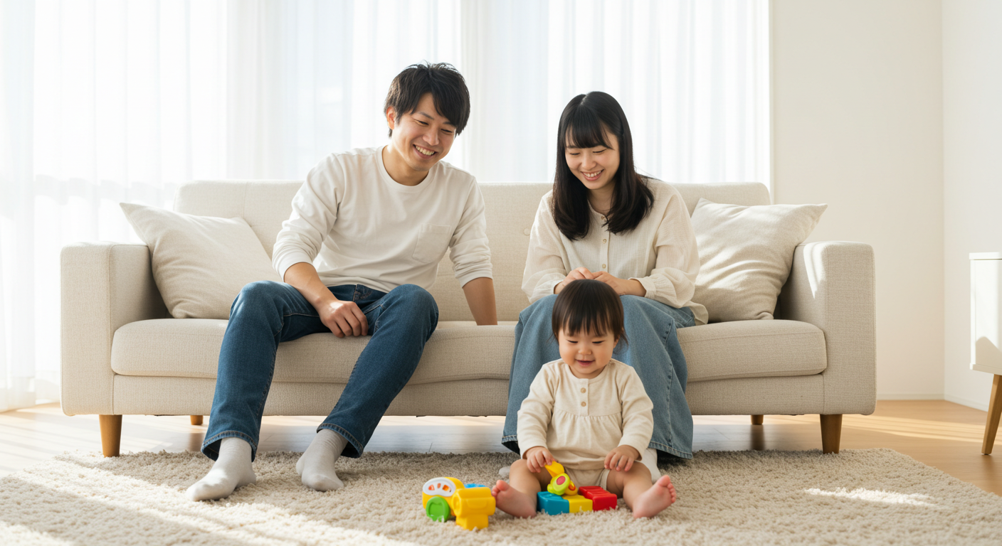 赤ちゃんと暮らすモデルハウス