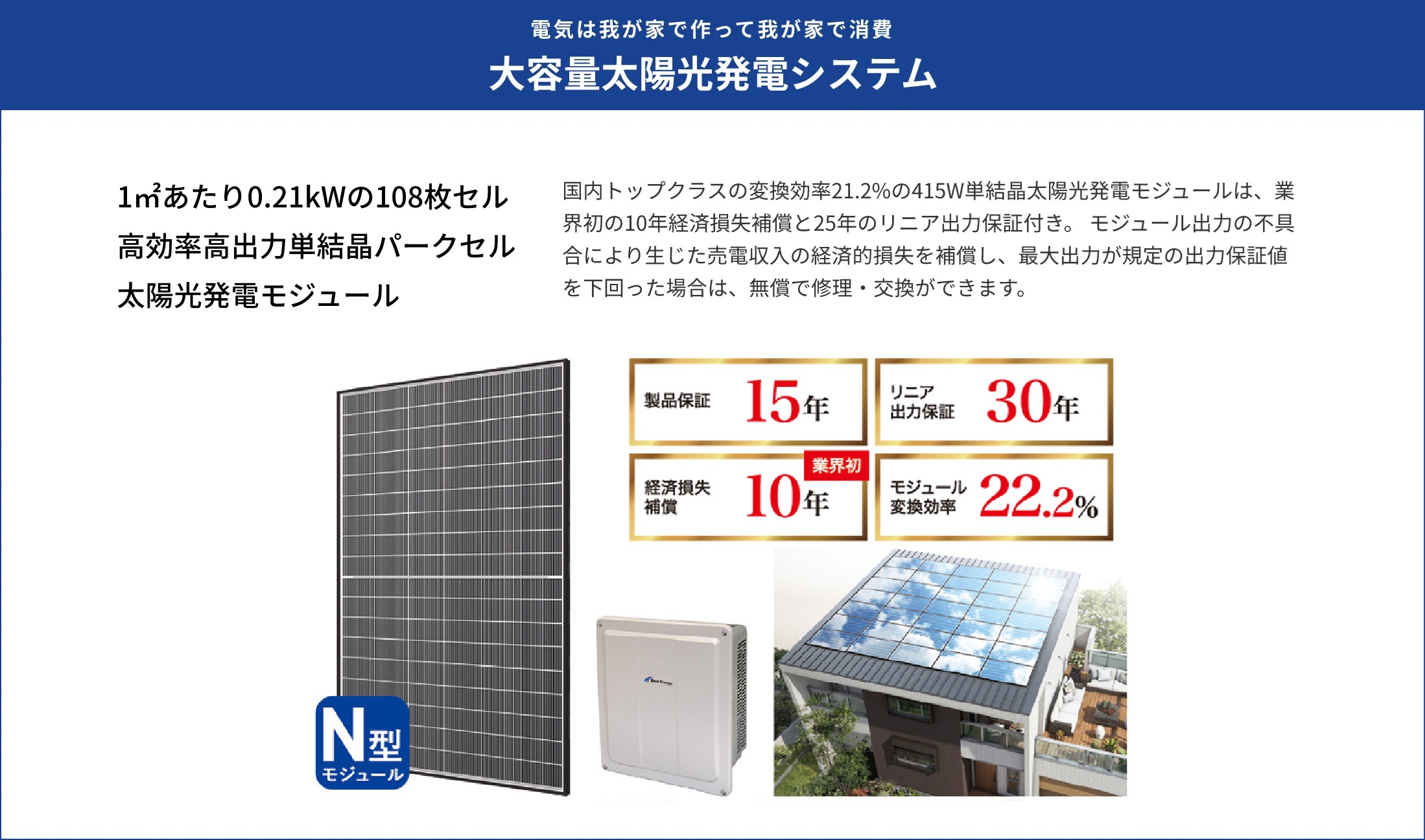 大容量太陽光発電システム