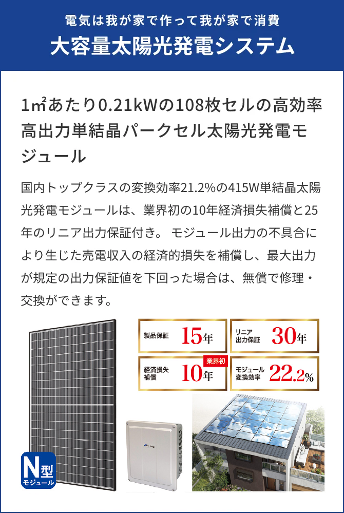 大容量太陽光発電システム